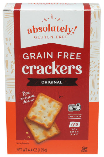 Absolutely - Gluten Free All Natural Crackers Original, 4.4 Oz | Pack of 12