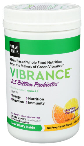 Vibrant Health - Energy Greens & Probiotics - Orange Pineapple, 30 servings