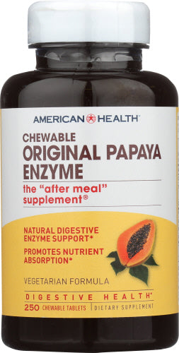 American Health - Original Papaya Enzyme, 250 Tablets