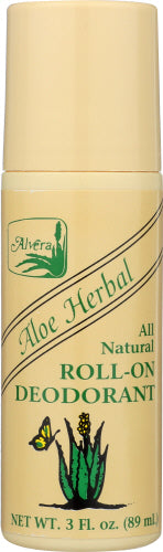 Alvera - Aloe Roll-on Deodorant Herbal, 3  Oz