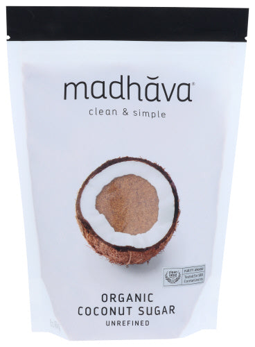Madhava - Blonde Coconut Sugar, 16 Oz | Pack of 6