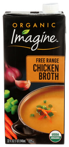 Imagine Foods - Organic Free Range Chicken Broth, 32 Oz