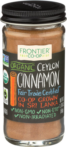 Frontier Herb - Co-op Ceylon Cinnamon Ground Certified Organic, 1.76 Oz