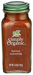 Simply Organic - Harissa Seasoning, 3.2 Oz | Pack of 6