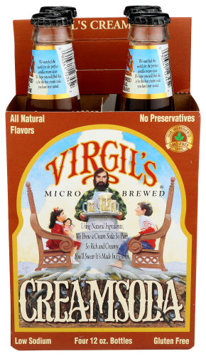 Virgil’s - Micro Brewed Cream Soda, 4Pk, 48 FO.