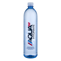 AquaHydrate - Purified Water with Electrolytes, 33.8  Oz | Pack of 12