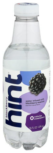 Hint - Premium Blackberry Essence Water , 16oz  | Pack of 12