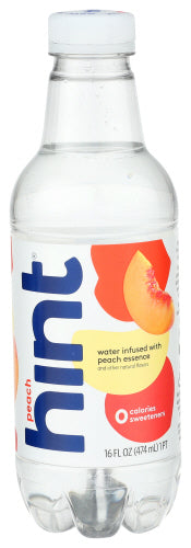 Hint - Peach Water Peach, 16 Fl Oz. | Pack of 12