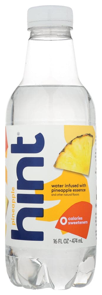 Hint - Pineapple Water Unsweetened, 16 Oz | Pack of 12