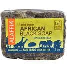 Alaffia - Authentic African Black Soap Bar, Unscented, 3 oz (85 Grams)