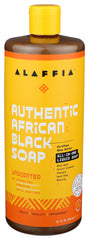 Alaffia - African Black Soap All-in-One Unscented, 32 Fl Oz