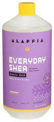 Alaffia - Everyday Shea Bubble Bath, Lavender, 32 Oz