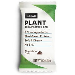 Rxbar - Chocolate Chip Plant Protein Bars, 1.83 oz | Pack of 12