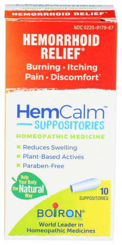 Boiron - Hemcalm Suppositories, 10 Ea