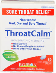 Boiron - Throat Calm, 60 Tablets