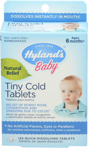 Hyland's - Baby Tiny Cold Tablets, 125 TB