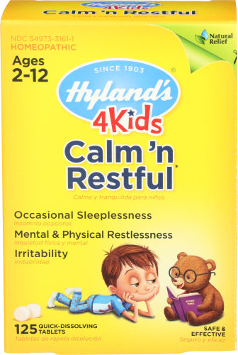 Hyland - 4 Kids Calm & Restful Quick-Dissolving Tablets, 125 TB | Pack of 3