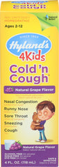 Hyland's - 4 Kids Cold & Cough Daytime Syrup - Grape, 4 Fl Oz