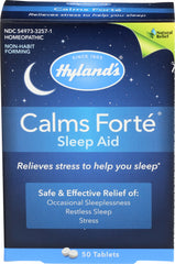 Hylands - Homeopathic Calms Forte Sleep Aid Tablets, 50 Count | Pack of 3