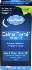 Hylands - Homeopathic Calms Forte Sleep Aid Tablets, 100 Count | Pack of 3