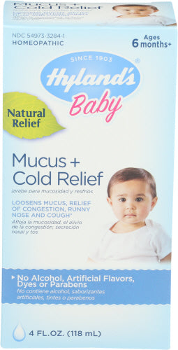 Hyland's - Baby Infant Cough Medicine Mucus and Cold Relief, 4 Fl Oz