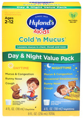 Hyland's - 4 Kids Cold & Mucus Day & Night Value Pack, Cold & Mucus, 8 Oz