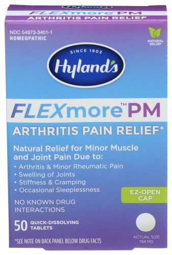 Hylands - Flexmore PM  Arthritis Pain Relief, 50Tablets