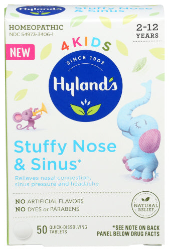 Hylands - Stuffy Nose & Sinus 24 per Case , 50 Tablets