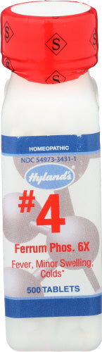 Hyland's - Ferrum Phosphoricum Cell Salts 6X, 500 Tablets | Pack of 3