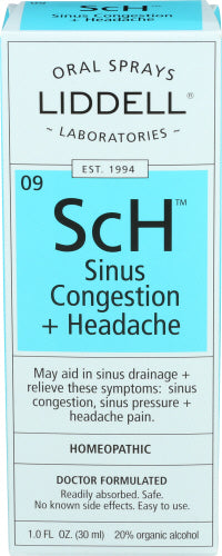 Liddell - Sinus Congestion and Headache Spray, 1 Fl Oz