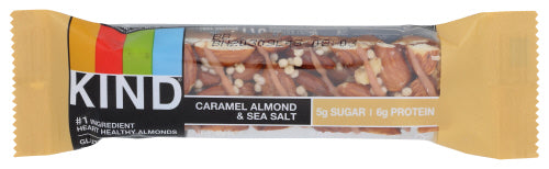 KIND - Caramel Bar Almond And Sea Salt, 1.4 Oz | Pack of 12