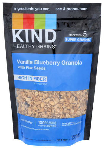 KIND Healthy Grains -  Fiber Vanilla Blueberry Clusters, 11 Oz | Pack of 6