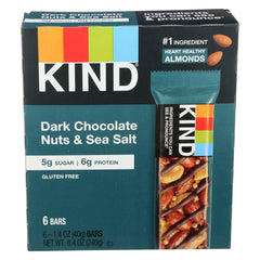 Kind - Dark Chocolate Nut with Sea Salt Bars, 8.4 Oz | Pack of 10