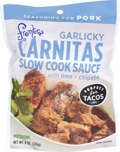 Frontera - Garlicky Carnitas Slow Cook Sauce for Pork, 8oz | Pack of 6