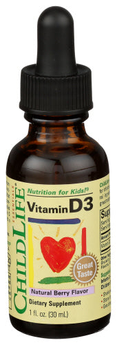 Childlife - Vitamin D3 Liquid Drops, Natural Berry, 1 Fl Oz