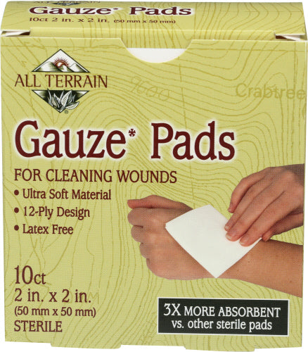 All Terrain - Gauze Pads 2 in, 10 Pc