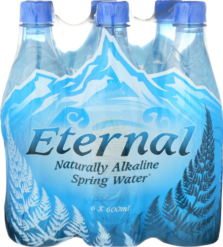 Eternal - Water Naturally Alkaline Spring Water, 600 ml | Pack of 4