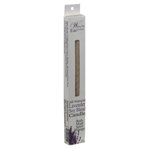 Wally - Natural Products Paraffin Ear Candles Lavender , 2 PC