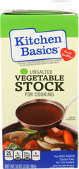 Kitchen Basics - Unsalted Vegetable Stock, 32Oz