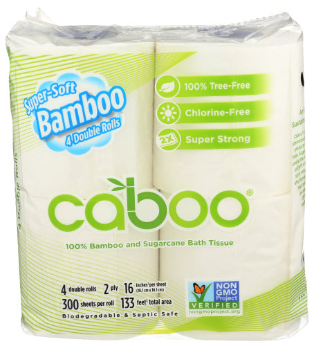 CABOO - TISSUE BATH, 4PK 300 SHEET | Pack of 10