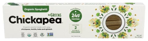 Chickapea +Greens, Organic Spaghetti Pasta, 8 oz - Pack of 6