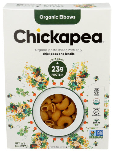 Chickapea - Organic Elbows, 8 oz - Pack of 6