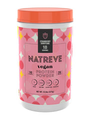 Natreve Vegan Prtn Powder Strawberry Shr, 675 GM.