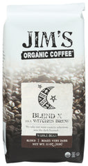 Jim's Organic - Blend X Aka Witches Brew - Whole Bean, 11 Oz | Pack of 6