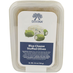 Divina - Blue Cheese Stuffed Olives Cup, 5.5Oz | Pack of 6