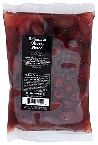 Divina - Pitted Kalamata Olives, 6 Oz | Pack of 18