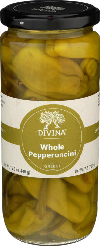 Divina - Whole Pepperoncini, 15.5 Oz | Pack of 6