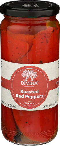 Divina - Roasted Sweet Peppers, 13  Oz | Pack of 6