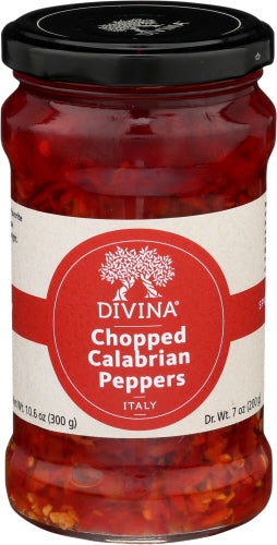 Divina - Chopped Calabrian Peppers, 10.6 Oz  | Pack of 6