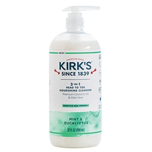 Kirk's - 3-in-1 Head To Toe Cleanser Mint & Eucalyptus 32oz